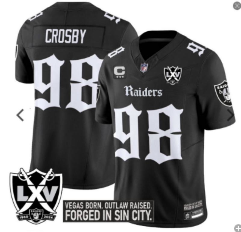 Men 2026 Oakland Raiders #98 Crosby Black Nike Limited NFL Jersey 04010012->baltimore orioles->MLB Jersey